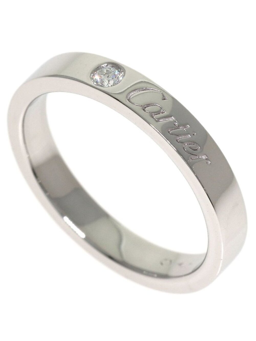 Cartier Engraved Diamond 49 Ring
